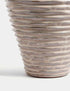 Marks & Spencer "Medium Linear Ridged Ceramic Vase"